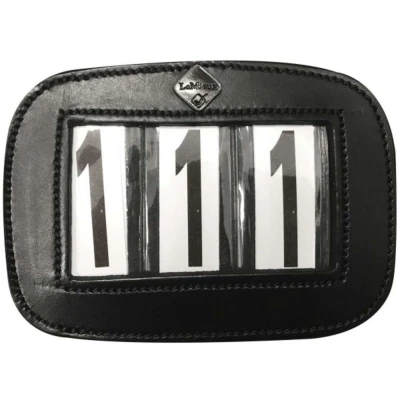 Afbeelding van LeMieux Wedstrijdnummers Saddle Pad Black