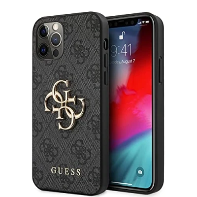 Image de Guess Coque rigide pour iPhone 12/12 Pro en TPU gris