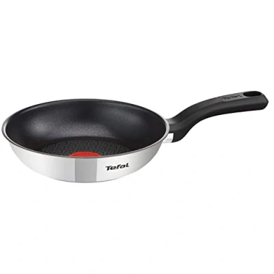 Image de Tefal Comfort Max, Poêle 20 cm, Induction, Revêtement antiadhésif, Acier inoxydable haute qualité, Indicateur de température thermo Spot, Poignée isolée, G7260244