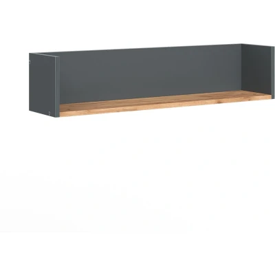 Afbeelding van Vicco Viktor Wandrek, antraciet/goudkleurig eiken, 93,4 x 20 cm