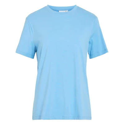 Afbeelding van VILA Vinoranoos Tshirt basic, Dames, Maat: XXL, Blissful blue