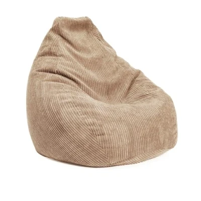 Afbeelding van LUMALAND GIANT Koord zitzak met stevige rugleuning Beige