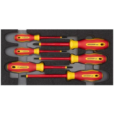 Image de GEDORE RED R22150016 Jeu de tournevis VDE dans un module en mousse 1/3, 6 pièces 3301715
