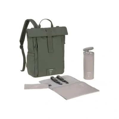Afbeelding van Lässig Verzorgingstas Rolltop Rugzak Green Label Olive