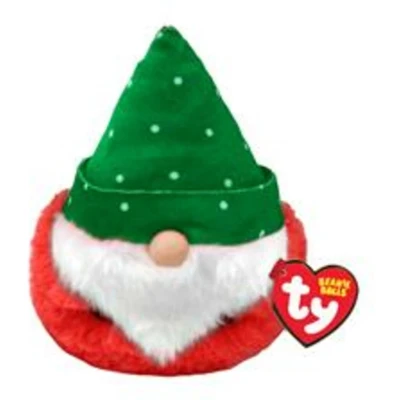 Afbeelding van TY Teeny Puffies Christmas Gnome Green Hat 10 cm 1 stuk