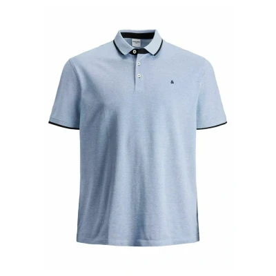 Afbeelding van Jack &amp; Jones polo heren wijde fit poloshirt blauw effen