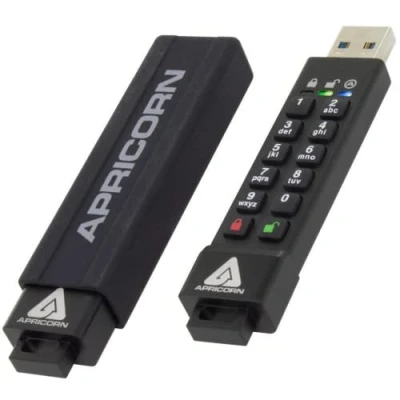 Image de Secure Key 3z ASK3Z 16GB USB 3.0 16Go 80MB/s AES 256 bits Noir