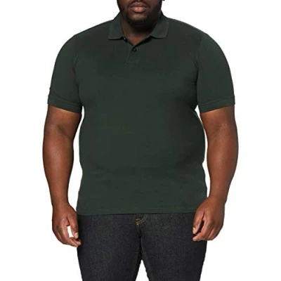 Image de JP 1880 Polo piqué pour homme, vert foncé, 7XL