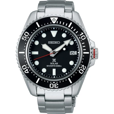Afbeelding van Seiko heren Prospex Solar horloge SNE589P1 in de kleur Zilver
