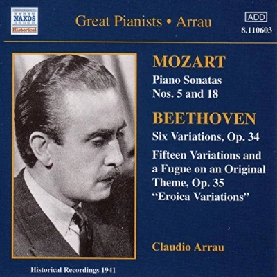 Afbeelding van Claudio Arrau Piano Sonatas 5&amp;18/Six Variations (CD)