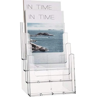 Image de Helit porte brochure de table, a5 portrait, 4 compartiments h2352202