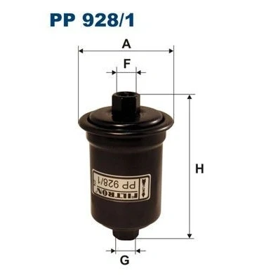 Afbeelding van FILTRON PP 928/1 Brandstoffilter Pijpfilter TOYOTA: Land Cruiser Prado 120, HILUX 6 Pick up, 90