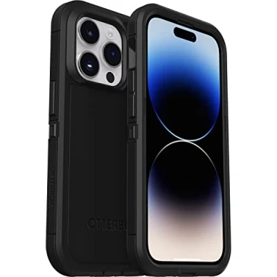 Image de OtterBox Defender Series XT Coque de protection pour téléphone portable robuste avec MagSafe compatibilité polycarbonate caoutchouc synthétique noir Apple iPhone 14 Pro