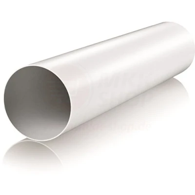 Afbeelding van Ventilatiebuis kunststof ronde buis luchtinlaat/uitlaat verloopstuk connector ø 80 100 110 120 125 150 200 mm ventilatiesysteem ABS elleboog terugslagklep flens PVC, (100