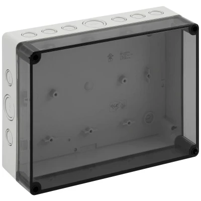 Afbeelding van Spelsberg TK PS 2518 8f tm Installatiebehuizing 254 x 180 84 Polycarbonaat, Polystereen (EPS) Grijs wit (RAL 7035) 1 stuk(s)