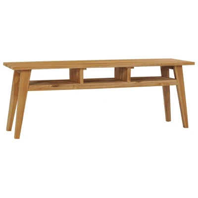 Afbeelding van Tv meubel 120x35x45 cm massief teakhout