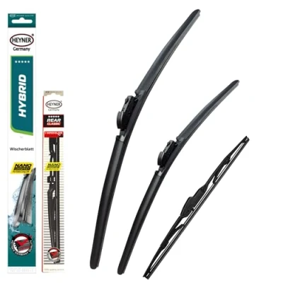 Afbeelding van Heyner Set van 3 vervangende hybride ruitenwissers voor Toyota C HR 2016 2023 en achter (voor HH 66 cm, 40,6 TLC, 35,6 HRC)