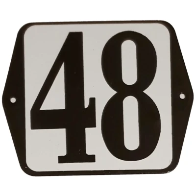 Afbeelding van Huisnummer standaard nummer 48 Warentuin Mix