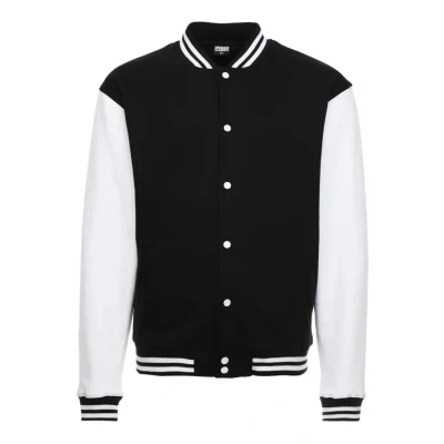 Afbeelding van Urban Classics 2TONE College Sweatjacket Bomberjacks, Heren, Maat: XS, Black/white
