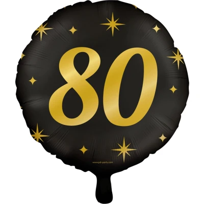 Afbeelding van Helium Ballon 80 jaar Classy 45cm per stuk