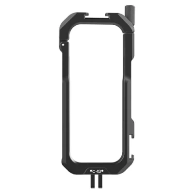 Afbeelding van Ulanzi C X3 Metalen Cage voor Insta360 Met schroefgaten en cold shoe mounts microfoon of videolamp Zwart