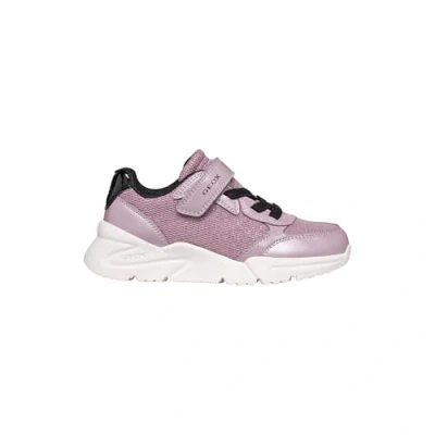 Afbeelding van Geox Sneakers laag voor kinderen, Maat: 34, Dark rose black Kunststof/ textiel