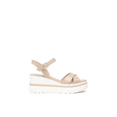 Afbeelding van Nerogiardini Sandalen met sleehak, Dames, Maat: 38, Lino Leer