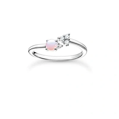 Afbeelding van Thomas Sabo Damesring met pijllook, glinsterend, roze, sterling zilver 925, TR2345 166 7, 54, Metaal, kubische zirkonia, zirkonia