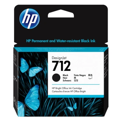 Image de Cartouche d&#039;encre DesignJet HP 712, noir, 80 ml