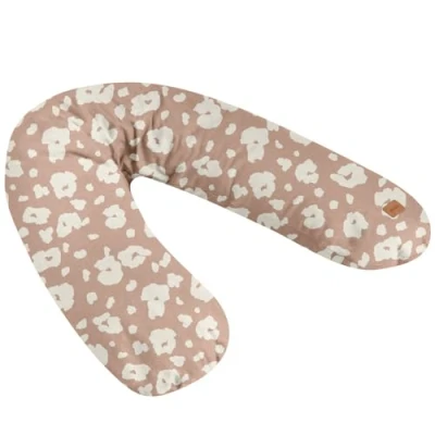 Afbeelding van BÉABA, Big Flopsy, borstvoedingskussen, zwangerschapskussen, multifunctioneel, geschikt voor slapen/borstvoeding, ondersteuning, ontspanning en optimaal comfort, katoenbloem, Oekotex, Savannah Bloom