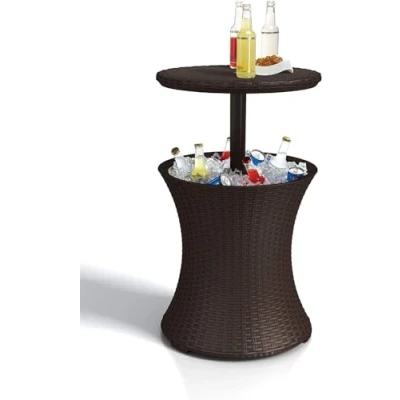 Afbeelding van Keter Pacific Cool Bar, bijzettafel met koelmogelijkheid, bruin, 30 liter