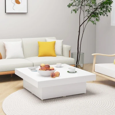 Afbeelding van Salontafel 90x90x28 cm spaanplaat wit