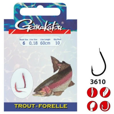 Afbeelding van Spro Booklet Trout 3610n #10 0.18mm 120cm Vishaak