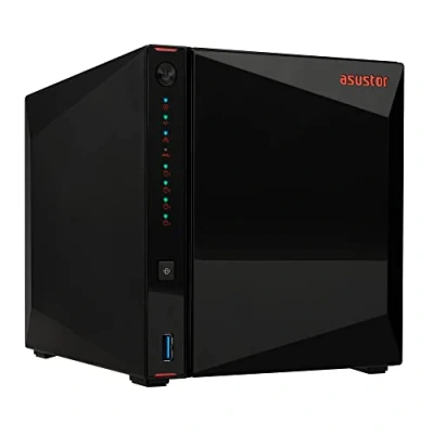 Image de ASUSTOR Nimbustor 4 AS5304T Serveur NAS Baies SATA 6Gb/s RAID 0 1 5 6 10 JBOD RAM Go 2.5 Gigabit Ethernet iSCSI support
