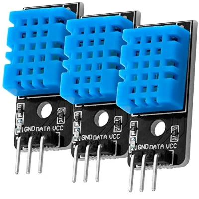 Afbeelding van AZDelivery 3 x KY 015 DHT11 Temperatuursensormodule compatibel met Arduino Inclusief E Book!