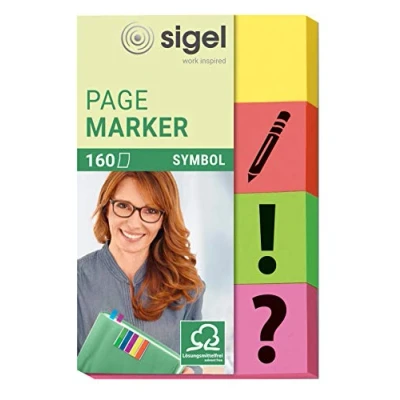 Image de sigel index repositionnables Symbole, 50 x 20 mm, 160f
