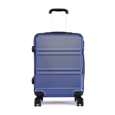 Afbeelding van Kono Reiskoffer met harde schaal, ABS, 65 cm, 61 liter, Navy Blauw, Handbagage