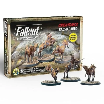 Afbeelding van Fallout: Wasteland Warfare Creatures: Radstag Herd Uitbreiding Modiphius Entertainment