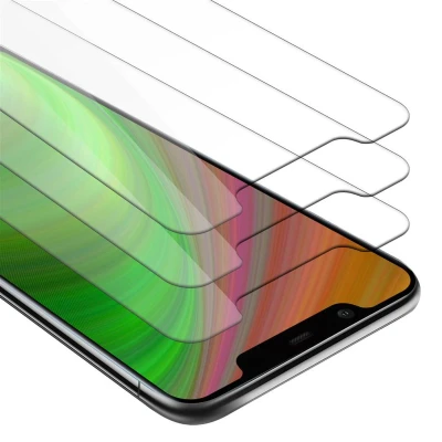 Afbeelding van Cadorabo 3x Screenprotector geschikt voor Nokia 8.1 Beschermende Pantser Film in KRISTALHELDER Getemperd (Tempered) Display beschermend glas 9H hardheid met 3D Touch