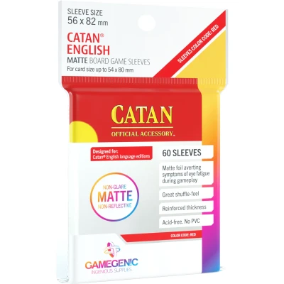Afbeelding van Gamegen!C GGS10073ML Matte Catan Size Sleeves 56 x 82 mm (50)