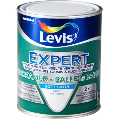 Afbeelding van Levis Expert badkamerverf zijdeglans 1l wit