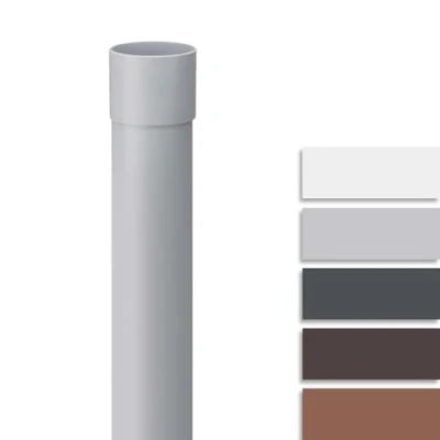 Afbeelding van INEFA Valpijp kunststof 200 cm DN 75 grijs dakgoot accessoires eenvoudige montage Made in Germany