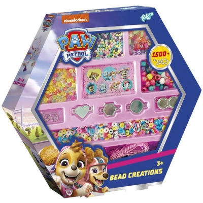 Afbeelding van Paw Patrol Totum kralen set 1500 delig armbandjes en sieraden maken creatief speelgoed meisjes jongens 3+