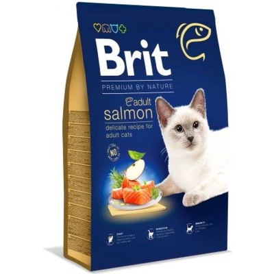 Afbeelding van Brit Premium by Nature Cat Adult Salmon 8 kg