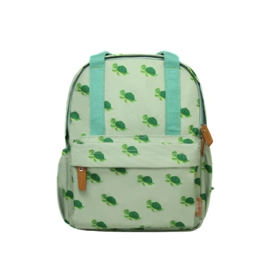 Afbeelding van Mabebi Kleuter/ Peuter Rugzak Schooltas Ergonomische voor kinderdagverblijf/ uitstapjes Schildpad Groen
