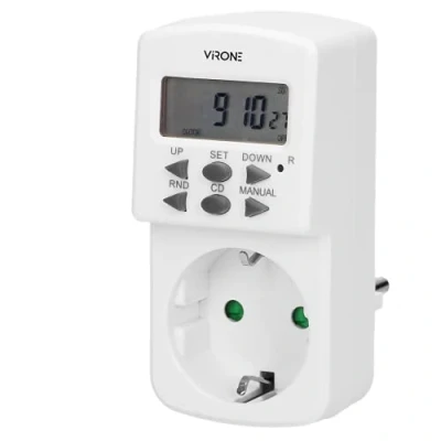 Afbeelding van Virone DT 2(GS) Stopcontact met elektronische timer, MINI, 1800W
