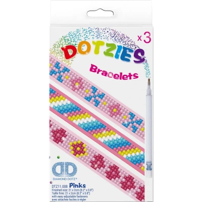 Afbeelding van Diamond Dotz Dotzies Pinks Armbandjes Painting 804 21x2 cm
