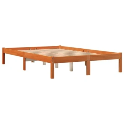Afbeelding van Bedframe massief grenenhout wasbruin 140x200 cm