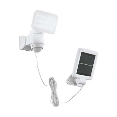Afbeelding van BUITEN LED SOLAR WANDLAMP MET SENSOR WIT &#039;CASABAS&#039;