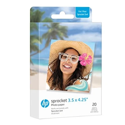Afbeelding van HP Sprocket Paper 3.50 x 4.25 20 Pack